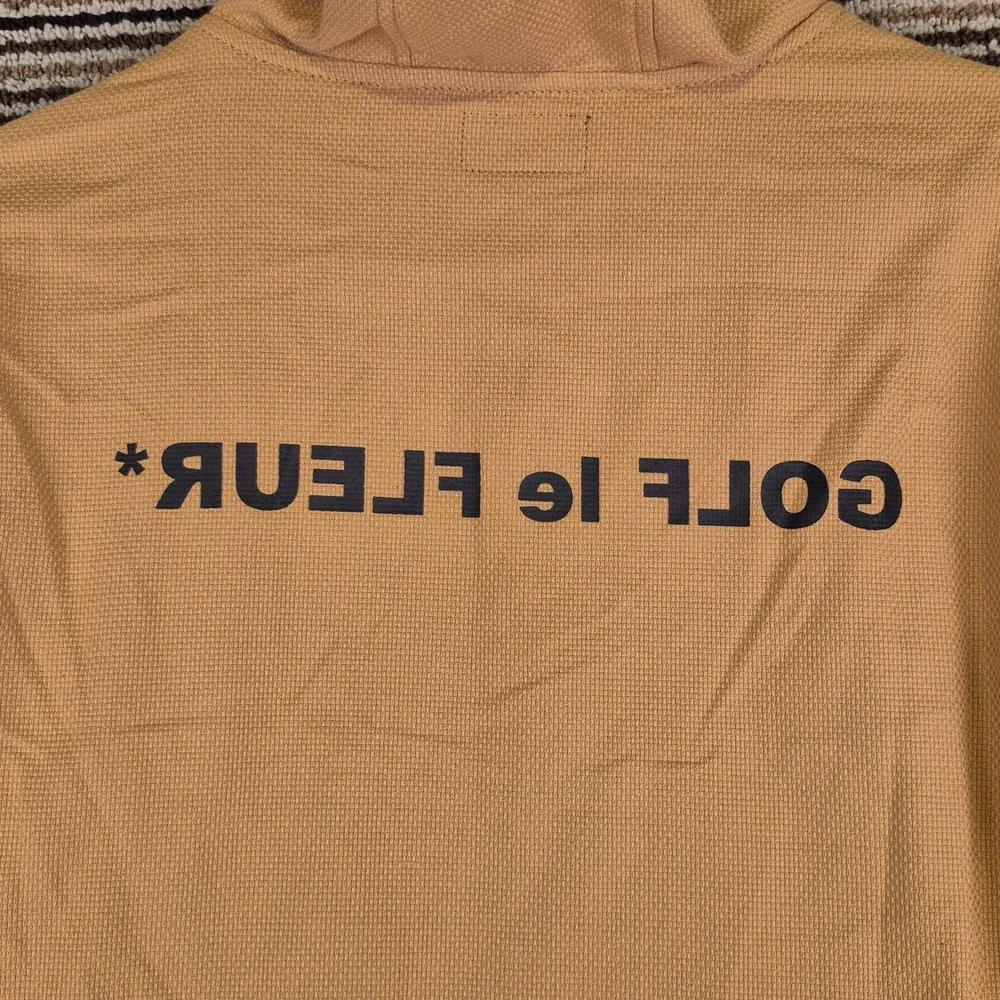 CONVERSE x Golf Le Fleur Anorak Tan Cotton Mens Small‎ Hoodie Pullover Jacket